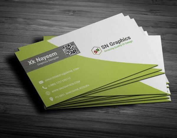 One-Sided Business Cards