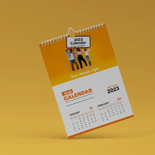 A2 Wall Calendar Printing (7 Sheets)